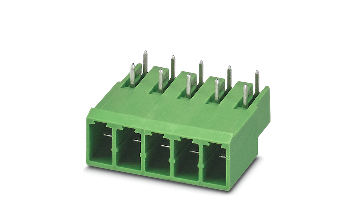 Phoenix Contact 4 Way Pluggable Terminal Block, Header