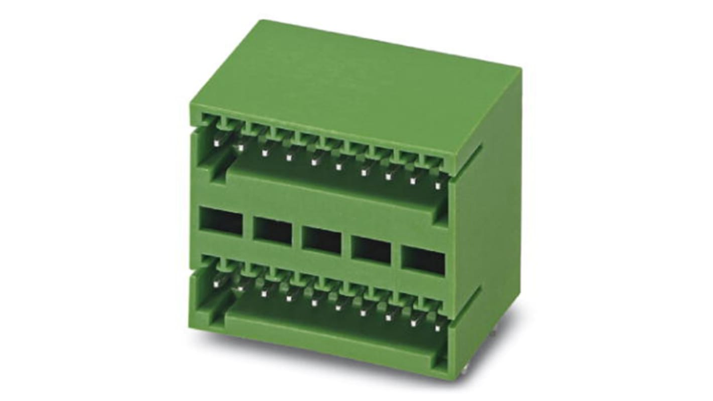 Phoenix Contact 2.5mm Pitch 5 Way Pluggable Terminal Block, Header, Solder Termination