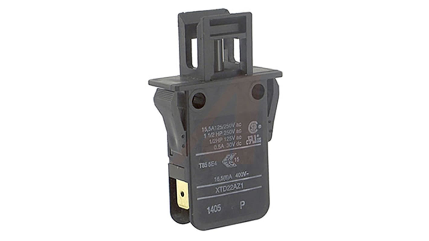 Micro commutateur de porte, DPST, 16,5 A, IP40