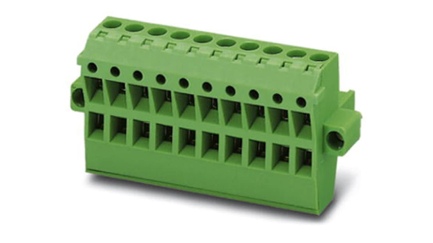 Phoenix Contact 10 Way Pluggable Terminal Block, Plug