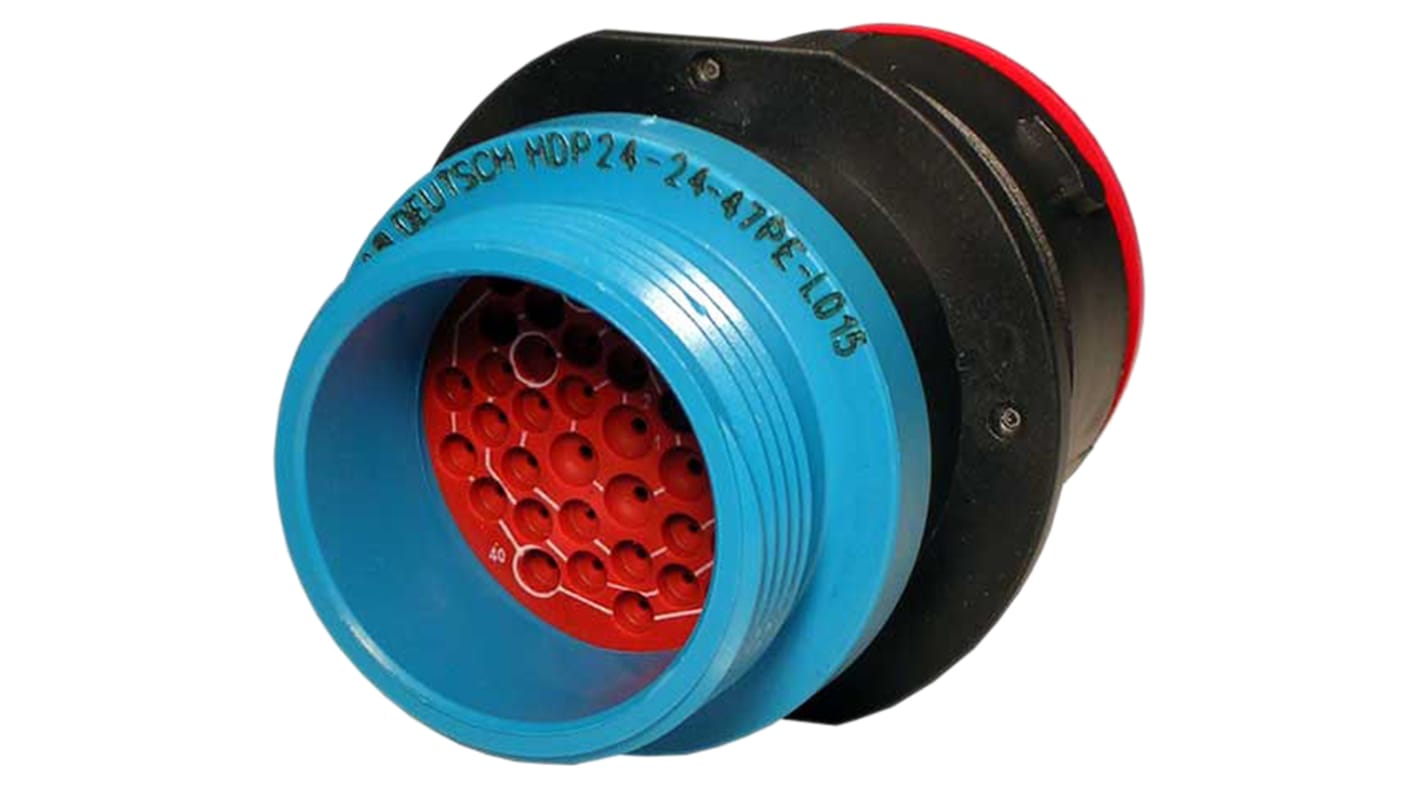 Deutsch Circular Connector, 47 Contacts, Bulkhead Mount, Socket, Female, IP67, HDP20 Series