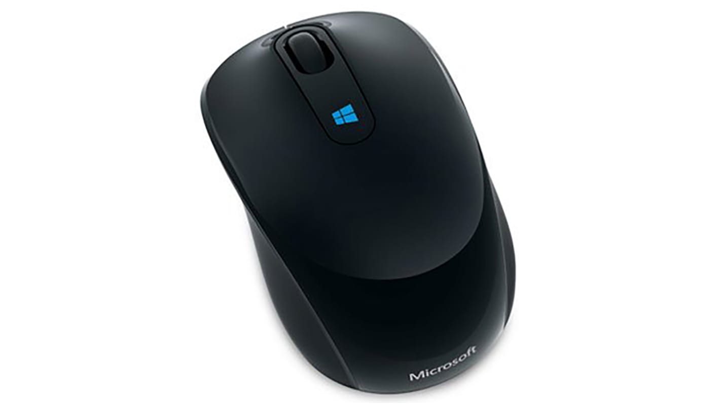Microsoft Maus Wireless USB Kompakt Bluetrack™-Technologie 3 Tasten Schwarz