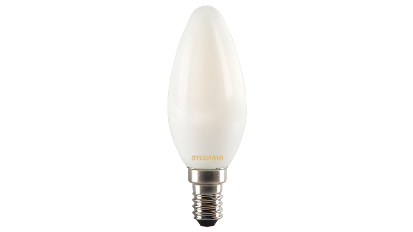 Sylvania ToLEDo RETRO, LED-Filament, LED-Lampe, Kerze, , 4 W / 230V, 400 lm, E14 Sockel, 2700K warmweiß