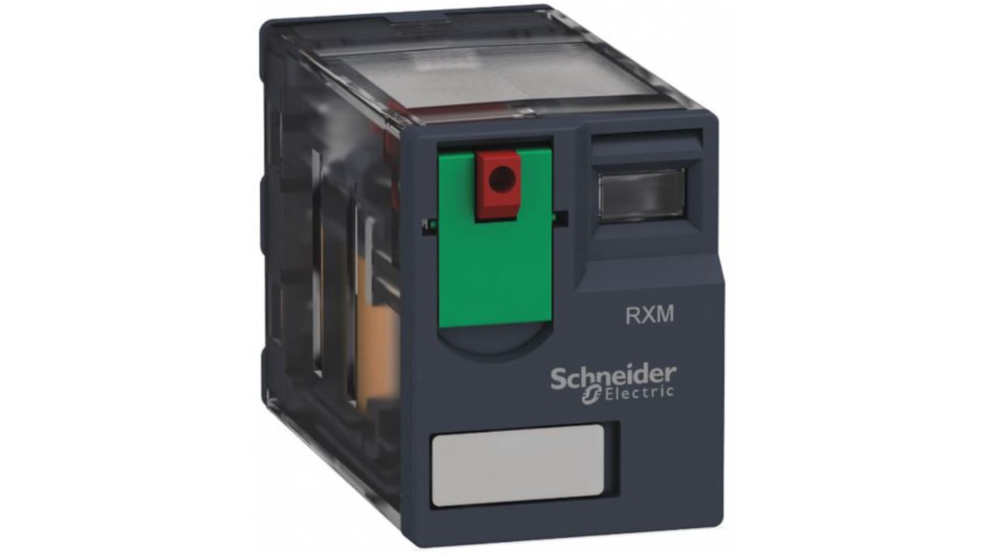 Schneider Electric Plug In Power Relay, 120V ac Coil, 12A Switching Current, DPDT