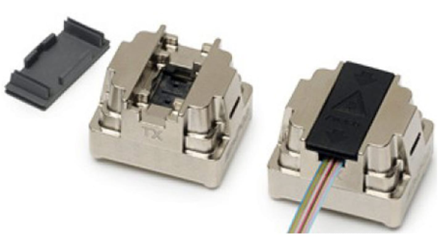 Transceptor de fibra óptica FIT-Foxconn AFBR, λ 850nm, vel. datos 10.313 Gbit/s, conector Matriz MEG, mont. SMD