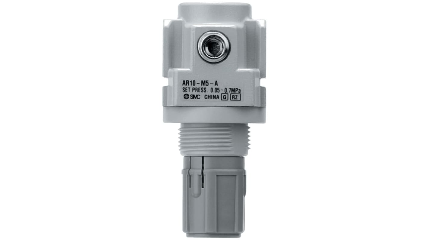 SMC M5 x 0.8 Pneumatic Regulator - 0.02MPa to 0.2MPa, M5, 1MPa max. input