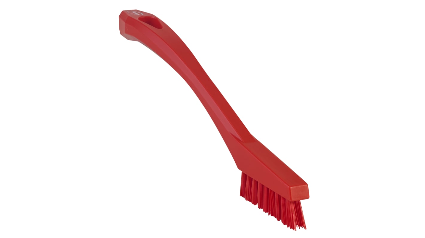 Spazzolone Extra forte Rosso Vikan Spazzola per pulizie, con setole in PET di 15mm, per Pulizia per ingegneria