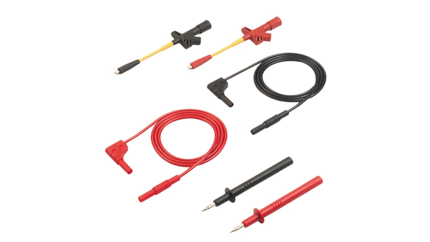 Hirschmann Test Lead Kit With Clamp Type Test Probe KLEPS 2800 Black (972 308-100), Clamp Type Test Probe KLEPS 2800