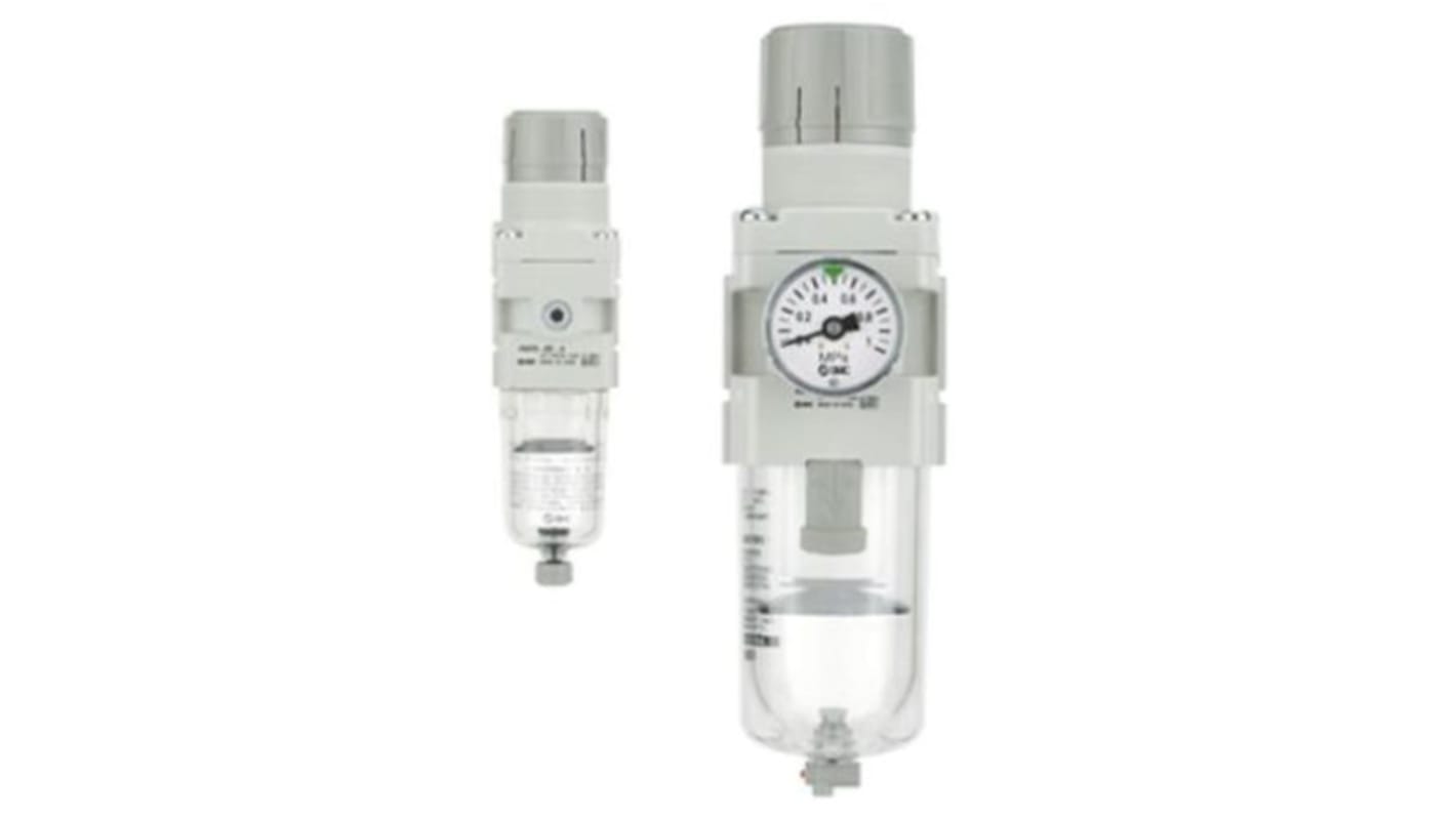 SMC AW Filter Regulator, 5μm, G 1/4, Automatic