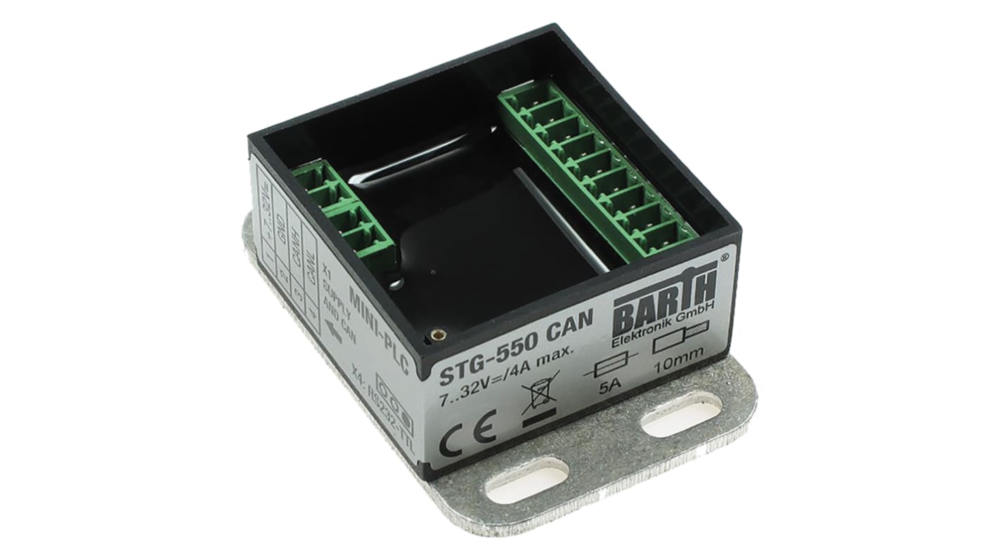 BARTH PLC I/O modul Lococube mini PLC, CAN, Panelre szerelt, 7 → 32 V DC