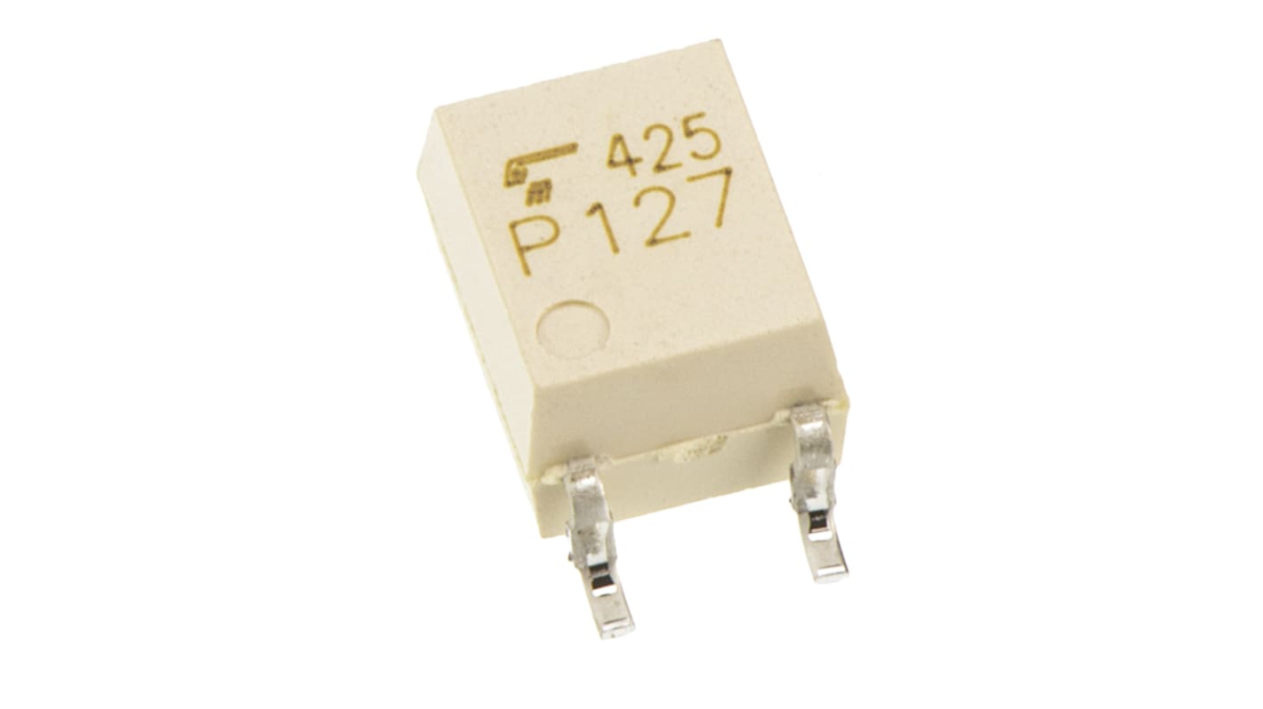 Optoacoplador Toshiba TLP 185 de 1 canal, Vf= 1.4V, Viso= 3.750 Vrms, IN. DC, OUT. Fototransistor, mont. superficial,