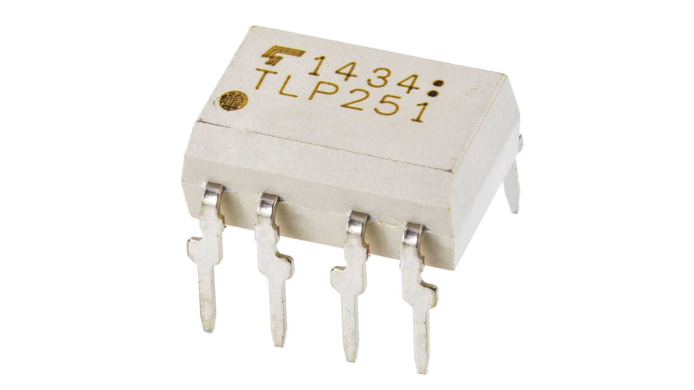 Toshiba Optokobler, AC indgang, Infrarød lysdiode Udgang, Dual Hulmontering, DIP, 8 ben, TLP2662