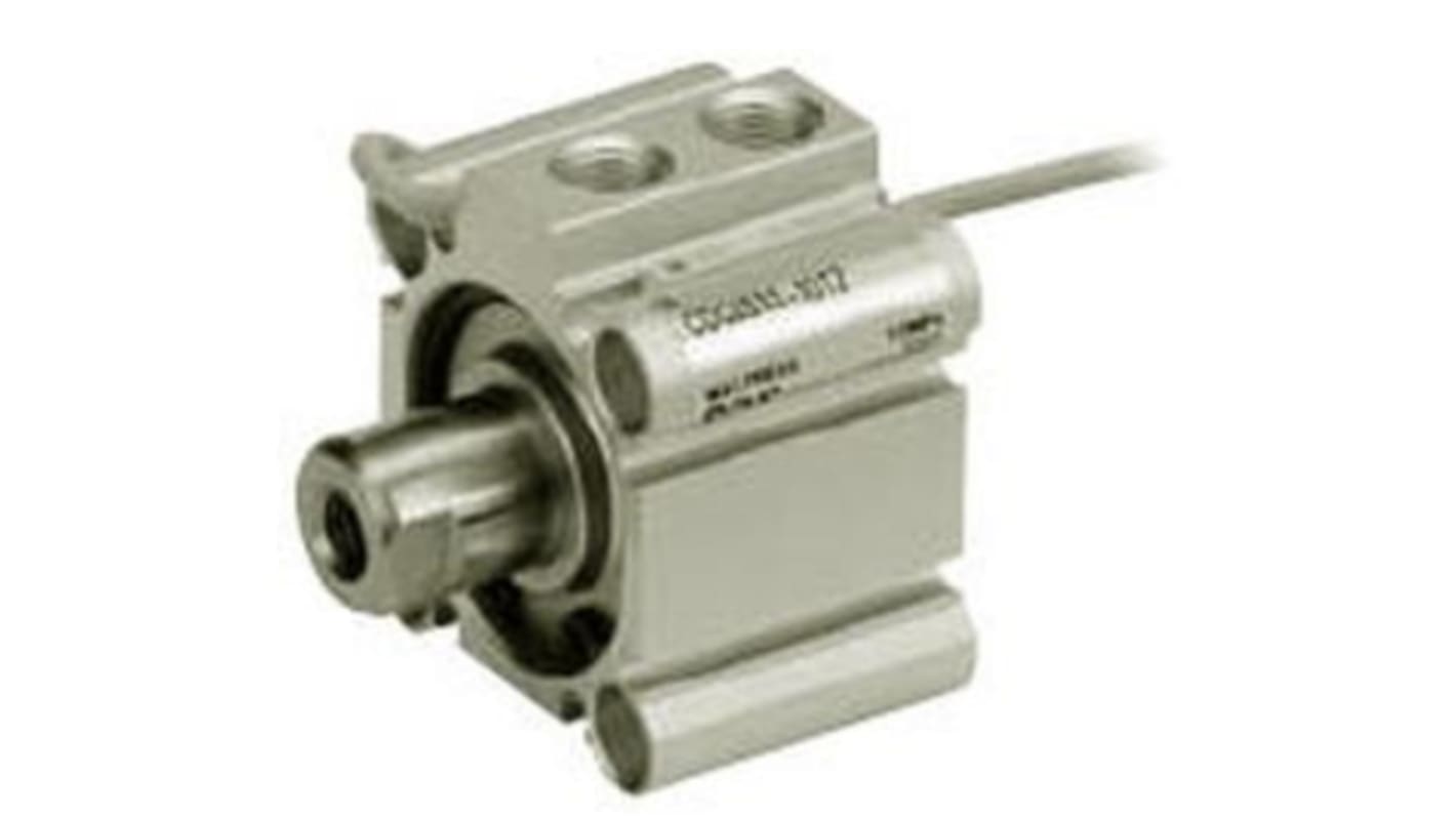 SMC Pneumatic Compact Cylinder - 40mm Bore, 75mm Stroke, Double Acting