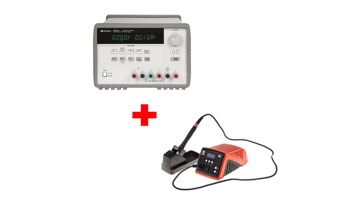 Keysight Technologies Laboratoriestrømforsyning, 3 Udgange, 6 V, 25 V, 1 A, 5 A, 80W