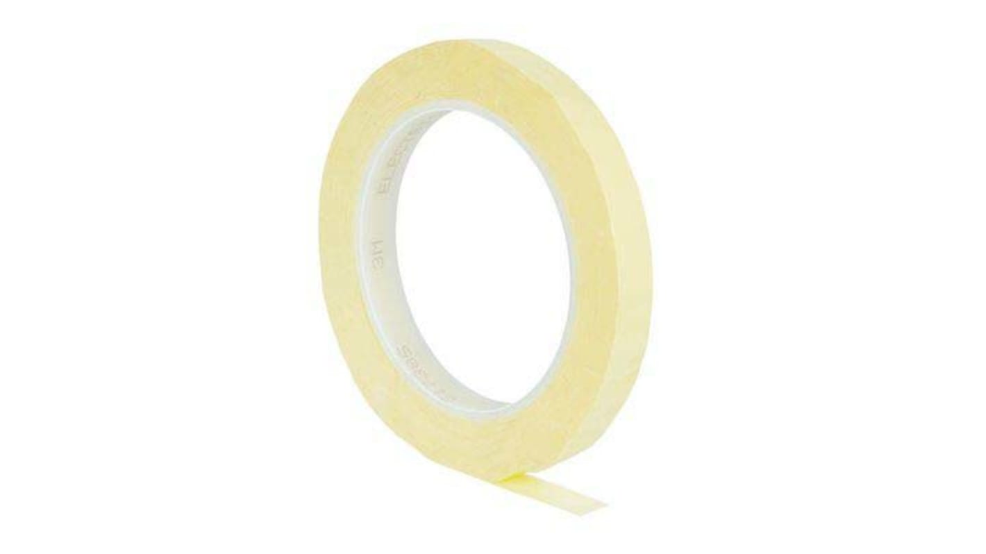 3M Scotch 1350 Yellow Polyester Film Electrical Tape, 15mm x 66m