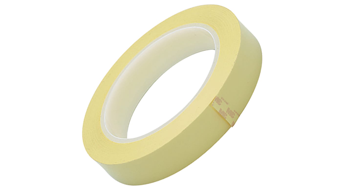 3M Scotch 1350 Yellow Polyester Film Electrical Insulation Tape, 25mm x 66m