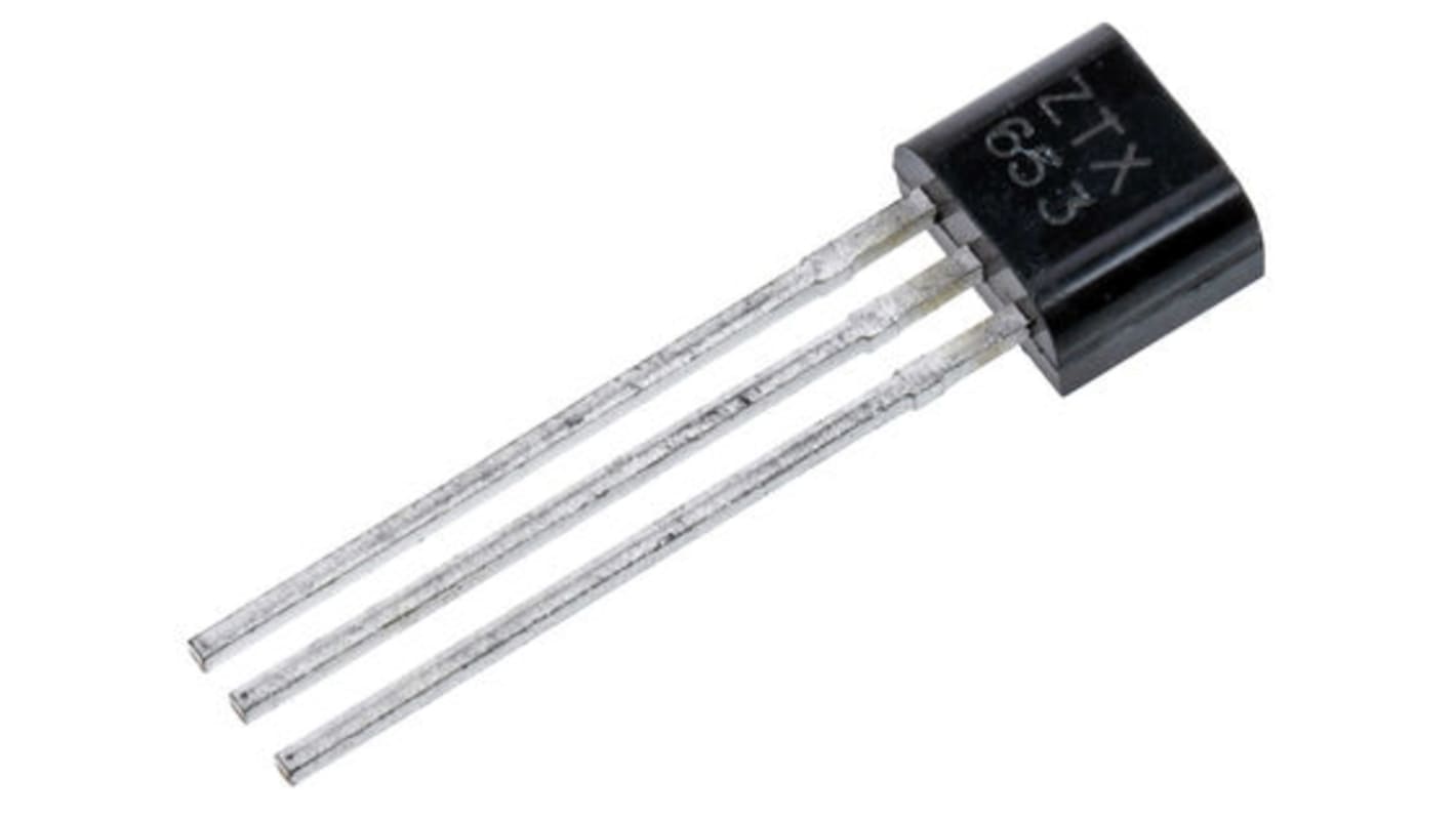 Transistor NPN DiodesZetex, 3 Pin, TO-92, 4 A, 150 V, , Montaggio su foro