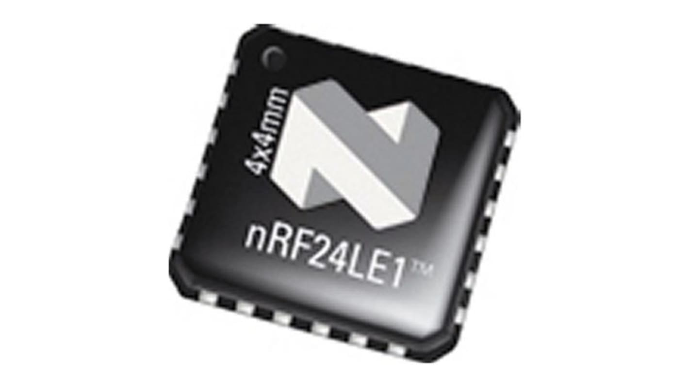 Sistema en chip SoC Nordic Semiconductor NRF24LE1-F16Q24-T , Microcontrolador para Mandos a distancia avanzados,