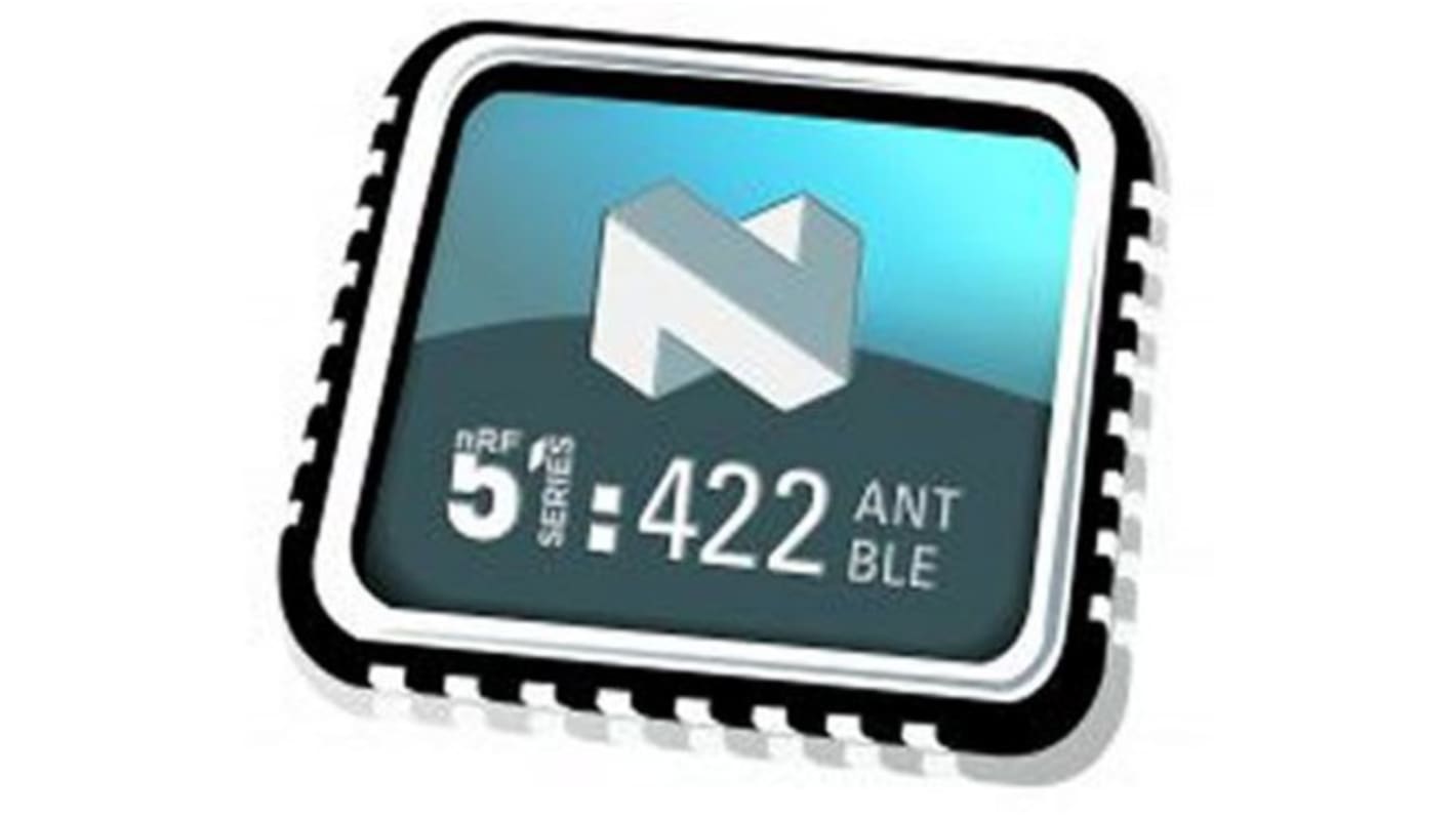 Bluetooth chipbe épített rendszer (SOC) NRF51422-QFAC-T Mikrovezérlő, Bluetooth Smart, használható: (Aktív RFID,