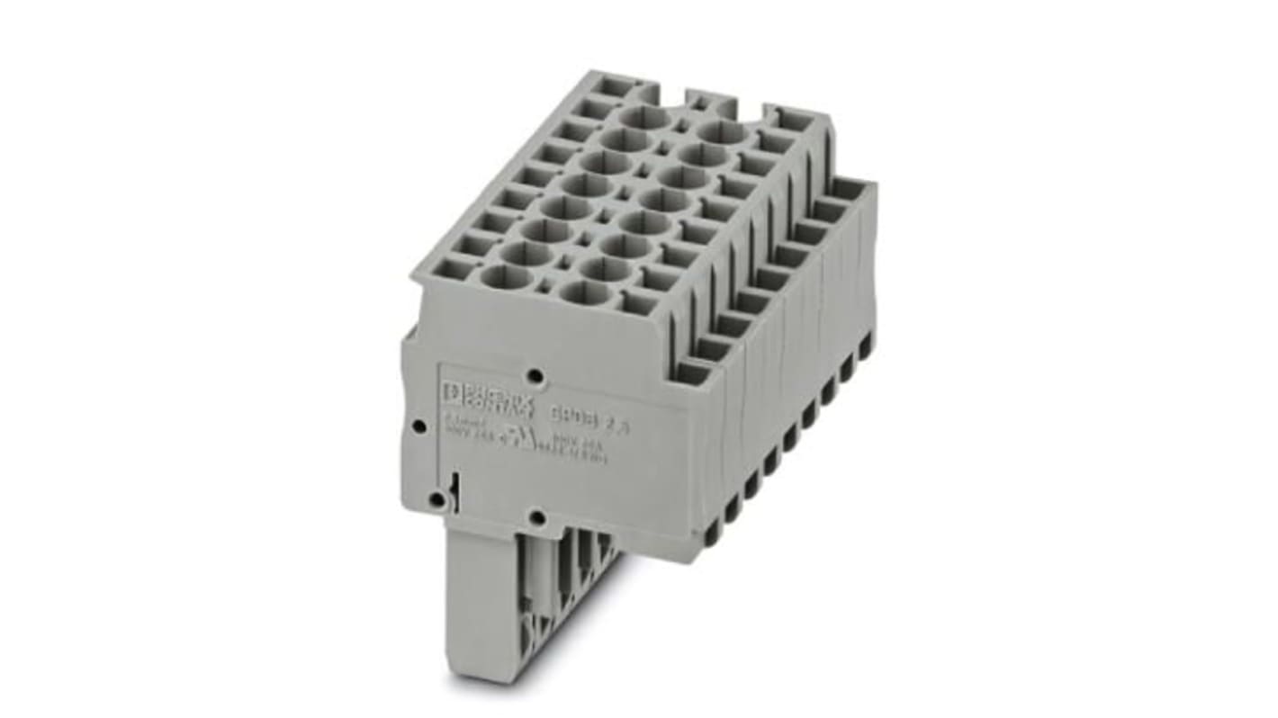 Phoenix Contact 9 Way Pluggable Terminal Block, Plug, Spring Cage Termination