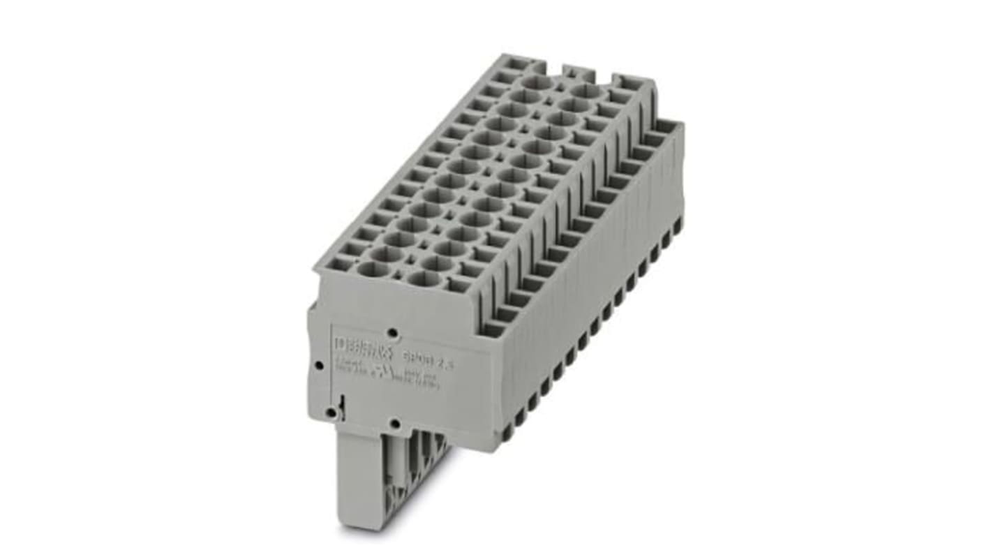 Phoenix Contact 15 Way Pluggable Terminal Block, Plug, Spring Cage Termination