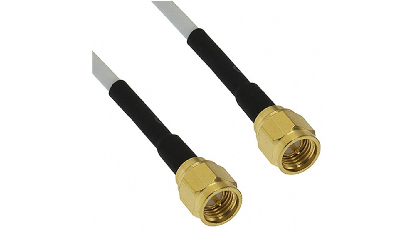 Cinch 415 Series Male SMA to Male SMA Coaxial Cable, 152.4mm, RG316DS Coaxial, Terminated