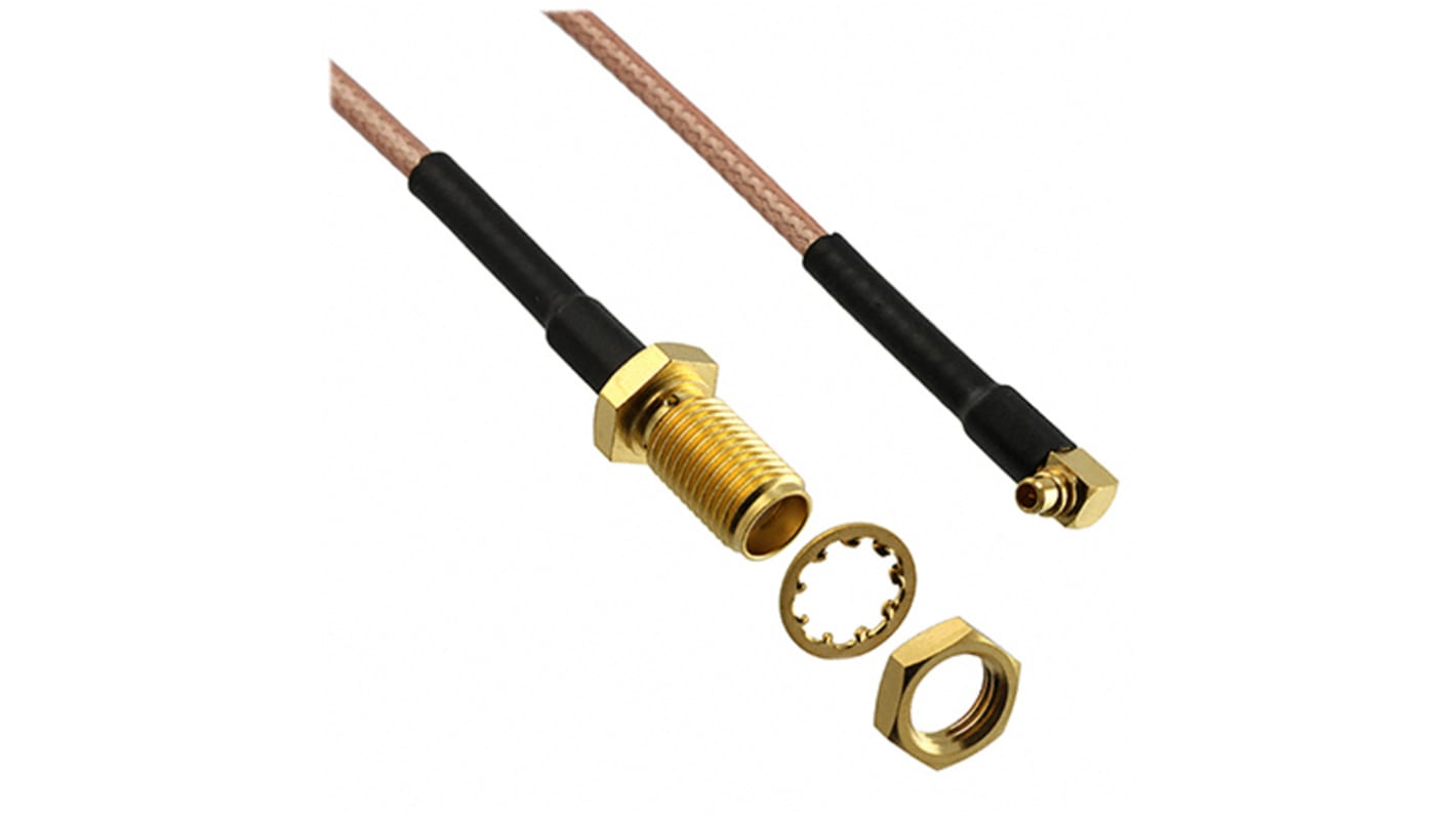 Cinch Connectors 415 Series Coaxial Cable, 914.4mm, RG316 Coaxial, Terminated