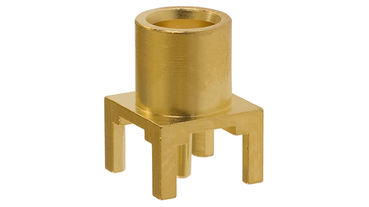 Cinch Connectors MCX Series, jack PCB Mount MCX Connector, 50Ω, Solder Termination, Straight Body