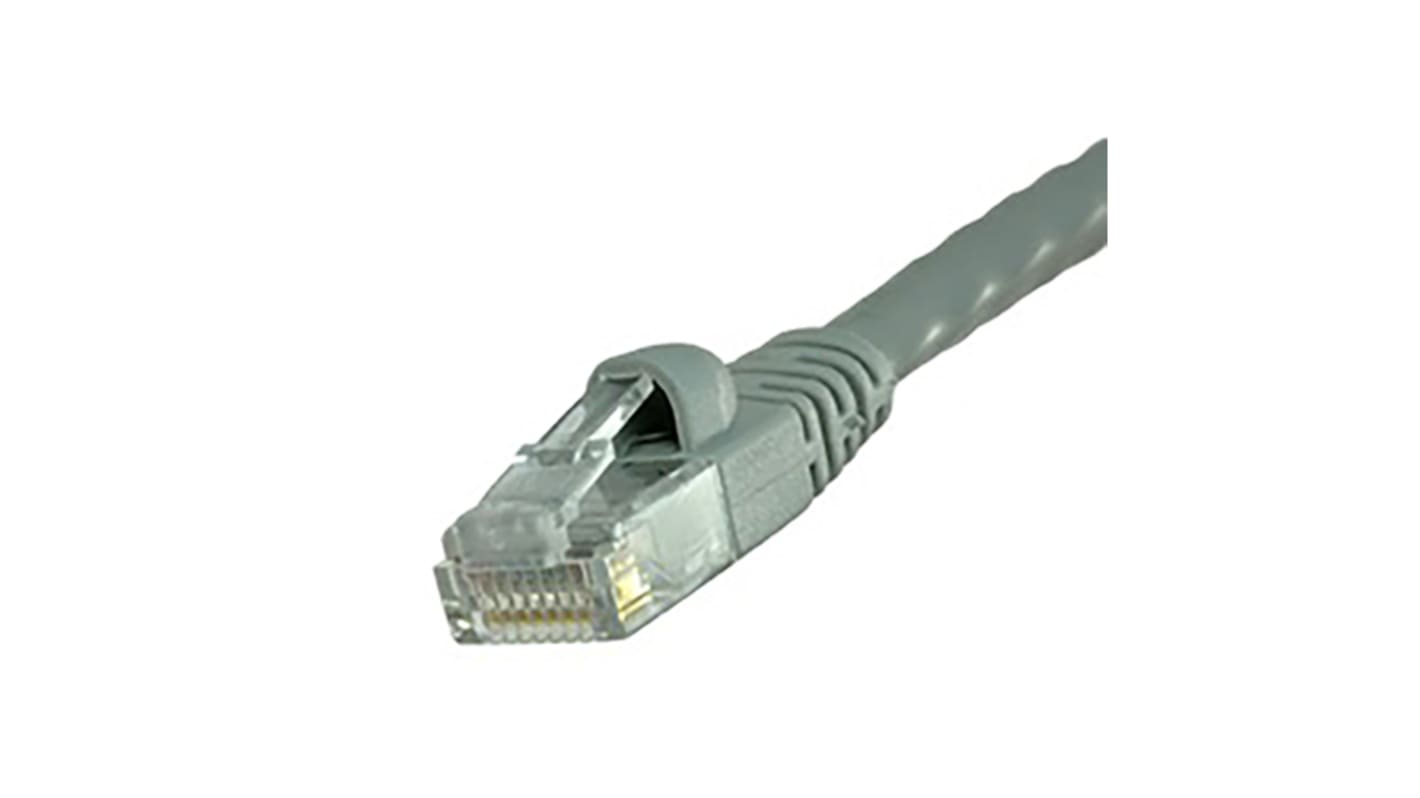 Cable Ethernet Cat6 U/UTP Cinch de color Gris, long. 910mm, funda de PVC