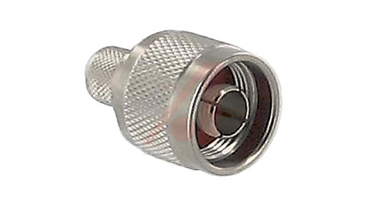 Cinch, Plug Cable Mount N Connector, 50Ω, Crimp Termination, Straight Body