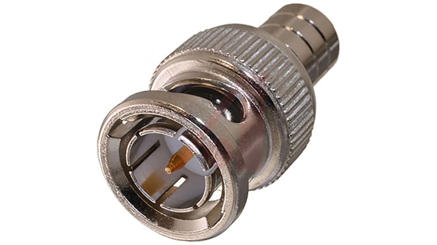 Cinch Connectors, Plug Cable Mount BNC Connector, 75Ω, Crimp Termination, Straight Body