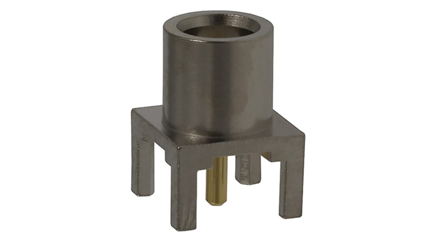 Cinch Connectors MCX NM Series, jack PCB Mount MCX Connector, 50Ω, Solder Termination, Straight Body