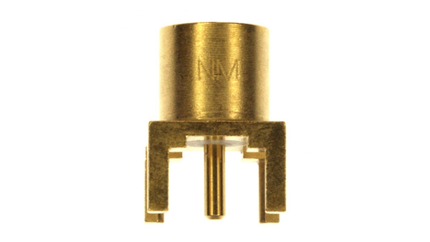 Cinch Connectors, jack PCB Mount MCX Connector, 50Ω, Through Hole Termination, Straight Body