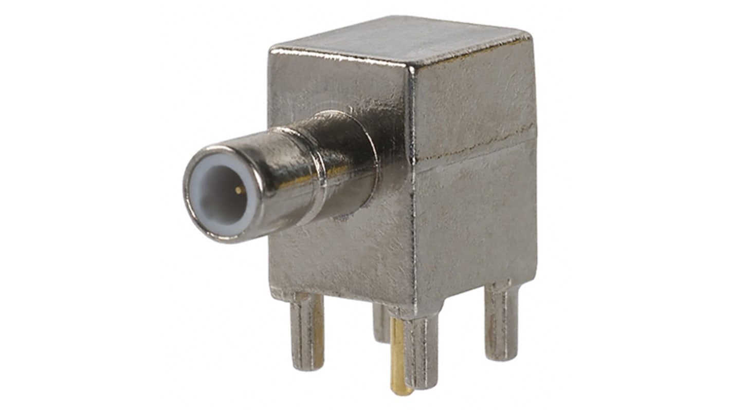 Conector coaxial Cinch Connectors 131-1701-376, Hembra, Ángulo de 90° , Impedancia 50Ω, Montaje en PCB, 0 to 4GHz,