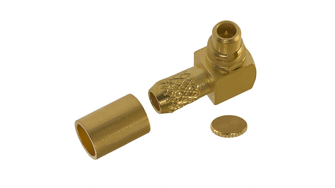 Connettore coassiale Angolo destro Cinch Connectors, Maschio, 50Ω, Montaggio su cavo