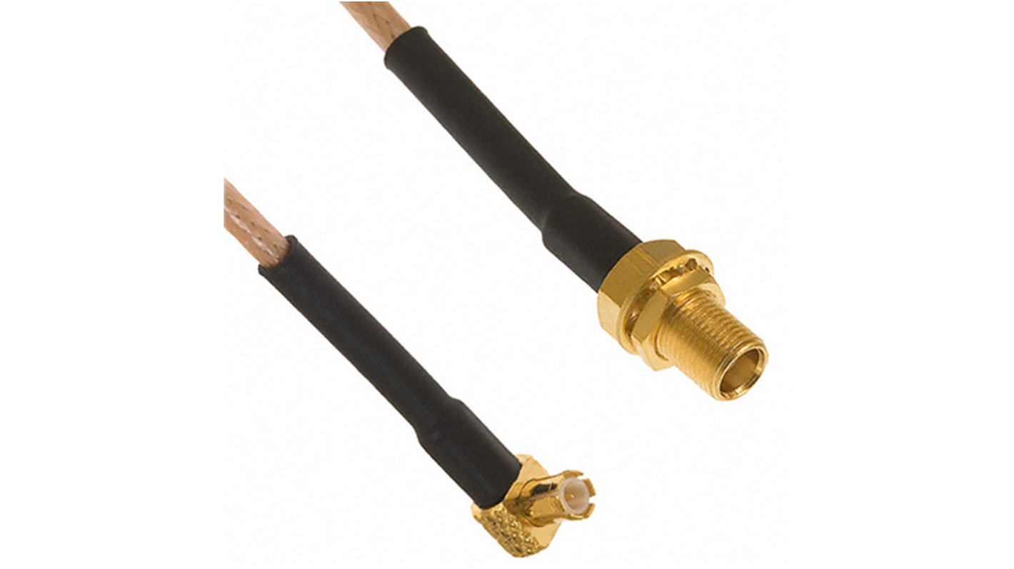 Cinch Connectors 415 Series Coaxial Cable, 457.2mm, RG316 Coaxial, Terminated