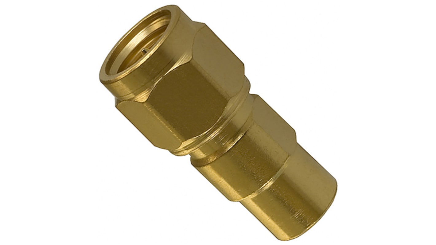 Cinch Connectors SMA, SMB Series Female, Male SMA Connector, 50Ω, Straight Body