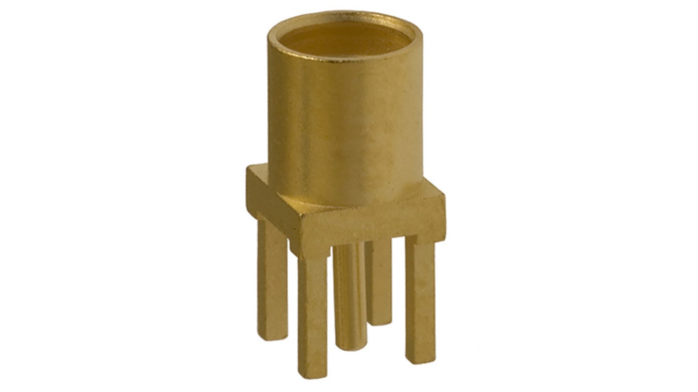 Conector coaxial Cinch 135-3701-201, Hembra, Recto, Impedancia 50Ω, Montaje en PCB, Terminación de Soldador, 0 to 6GHz,