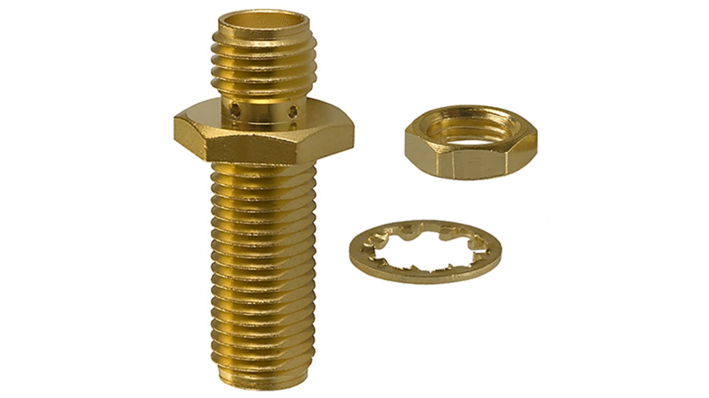 Złącze koncentryczne Montaż na panelu Żeński 50Ω typ złącza Złącze SMA 0 to 18GHz