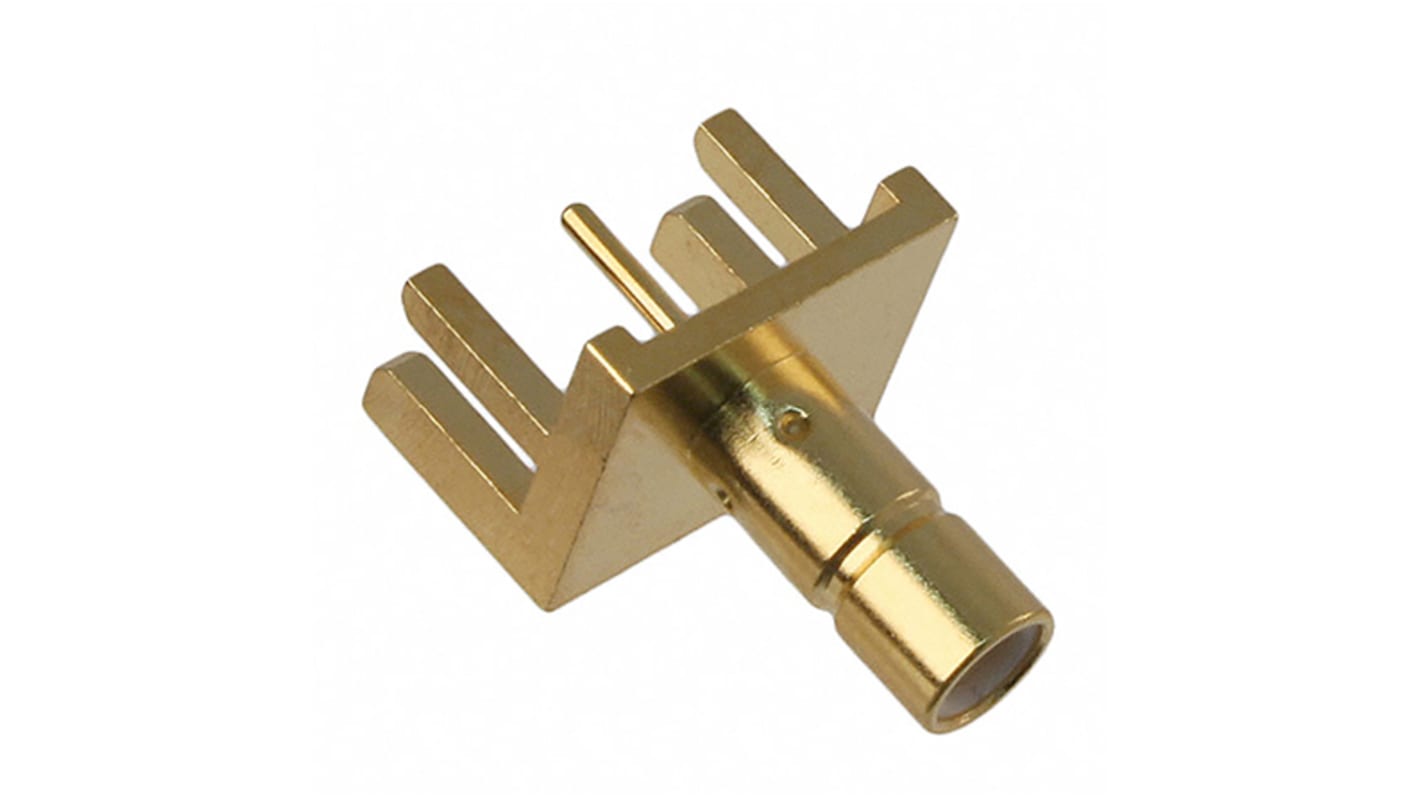 Conector coaxial Cinch 131-3701-801, Hembra, Recto, Impedancia 50Ω, Terminación de Soldador, 0 to 4GHz, Oro sobre