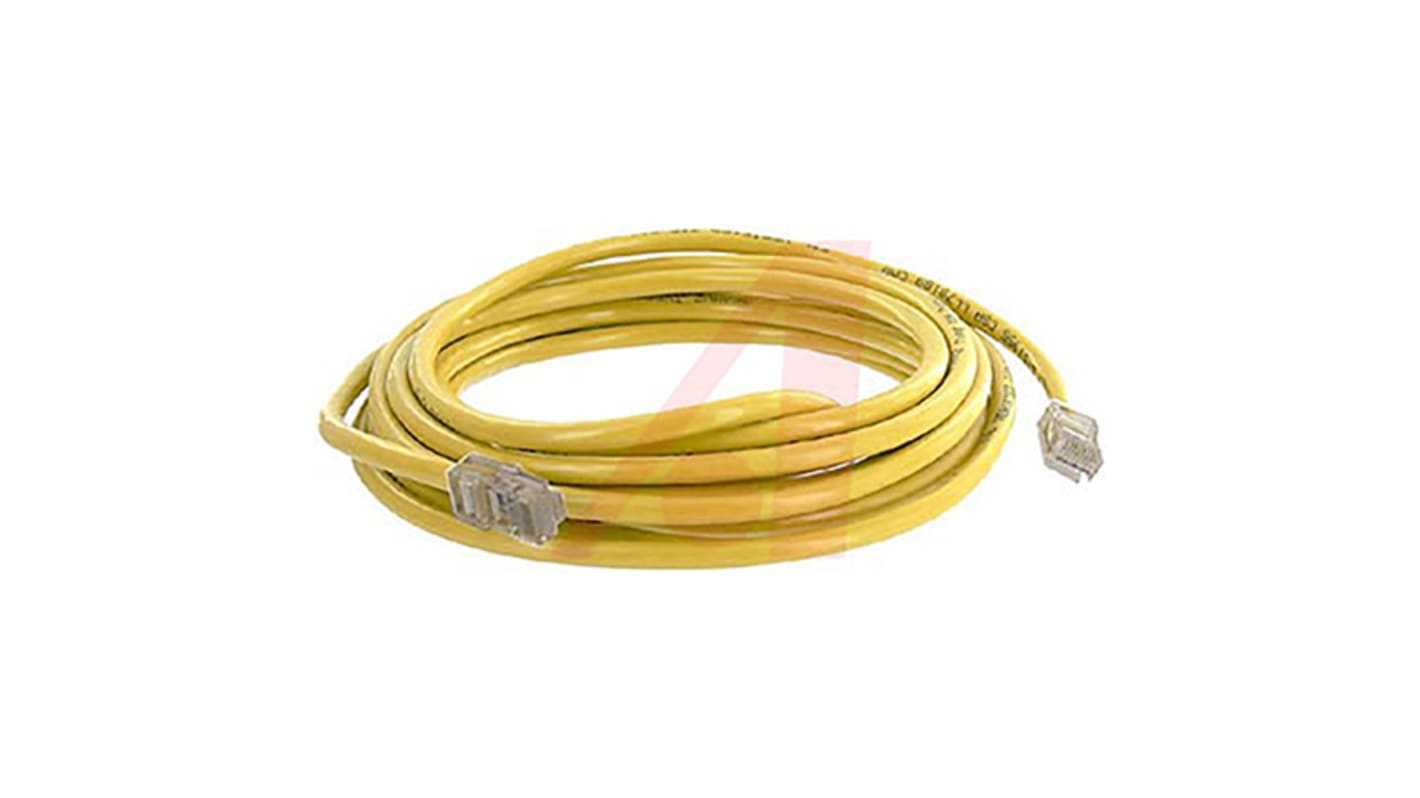 Cable Ethernet Cat5e U/UTP Cinch Connectors de color Amarillo, long. 2.1m