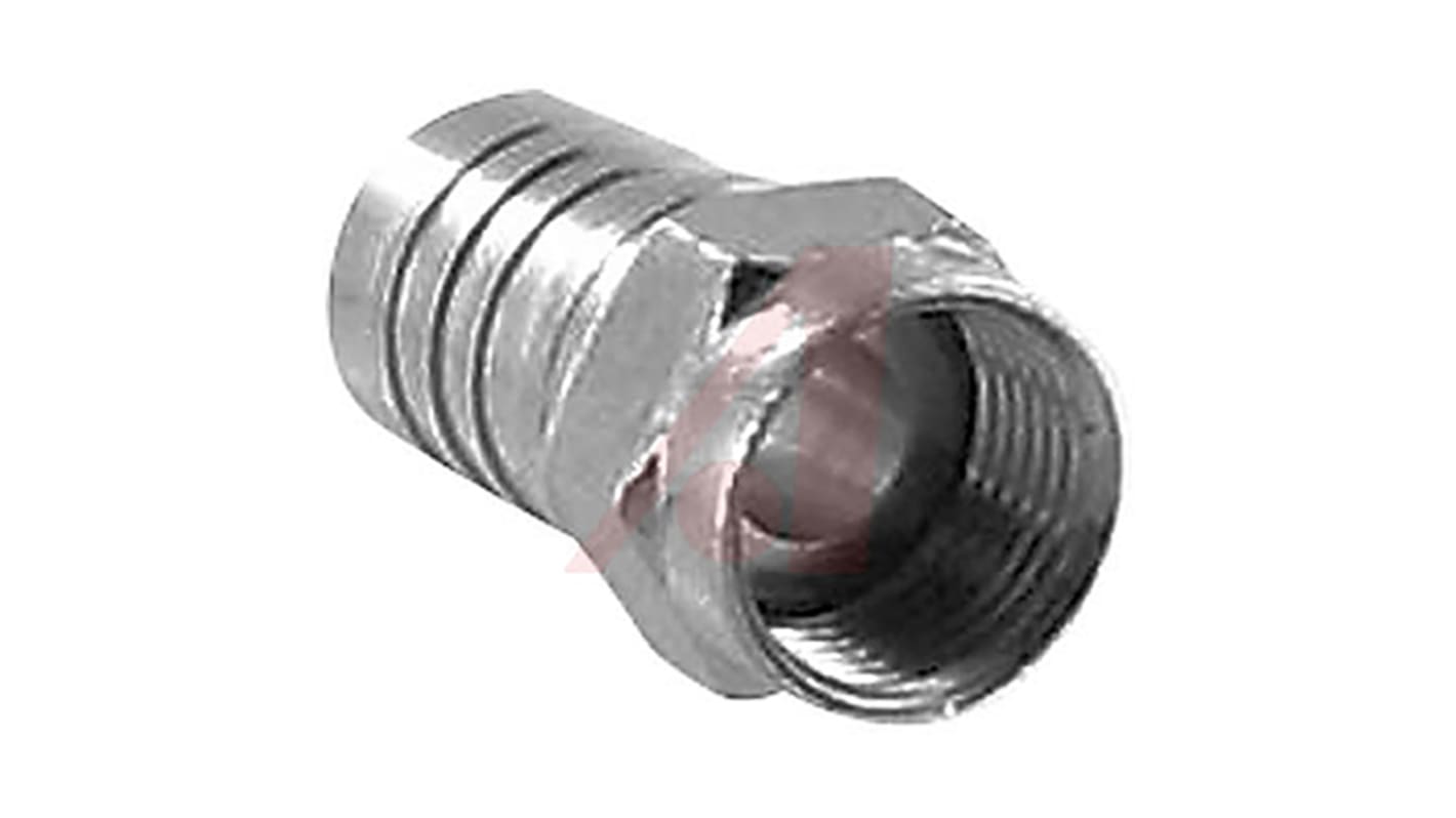 Cinch Connectors, Plug Cable Mount F Connector, 75Ω, Crimp Termination, Straight Body