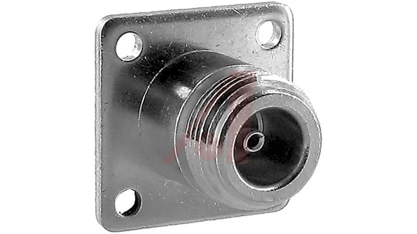 Conector coaxial Cinch 26-8011, Hembra, Recta, Impedancia 50Ω, Montaje de Reborde, 0 to 4GHz, Níquel