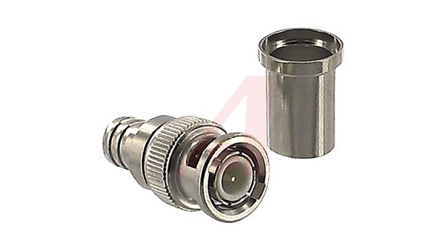 Cinch Connectors, Plug Cable Mount BNC Connector, 50Ω, Crimp Termination, Straight Body