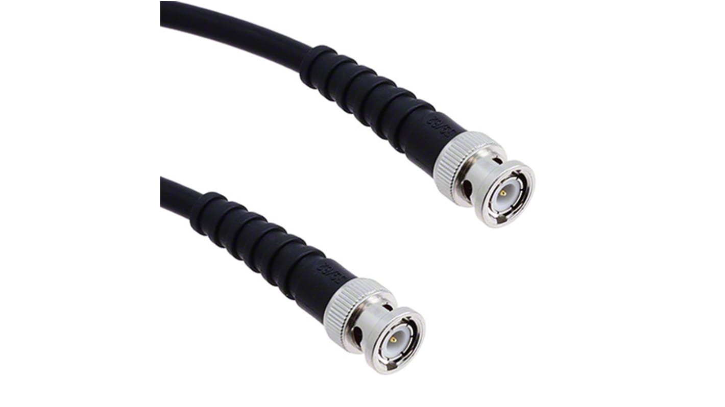 Cinch 415 Series Male BNC to Male BNC Coaxial Cable, 914.4mm, RG59 Coaxial, Terminated