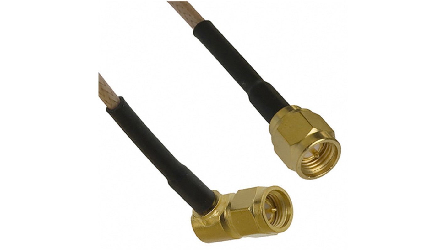 Cable coaxial RG316 Cinch, 50 Ω, con. A: SMA, Macho, con. B: SMA, Macho, long. 152.4mm