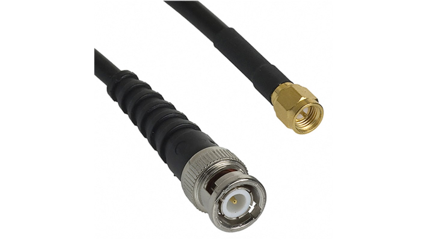 Cinch 415 Series Male SMA to Male BNC Coaxial Cable, 304.8mm, RG58 Coaxial, Terminated