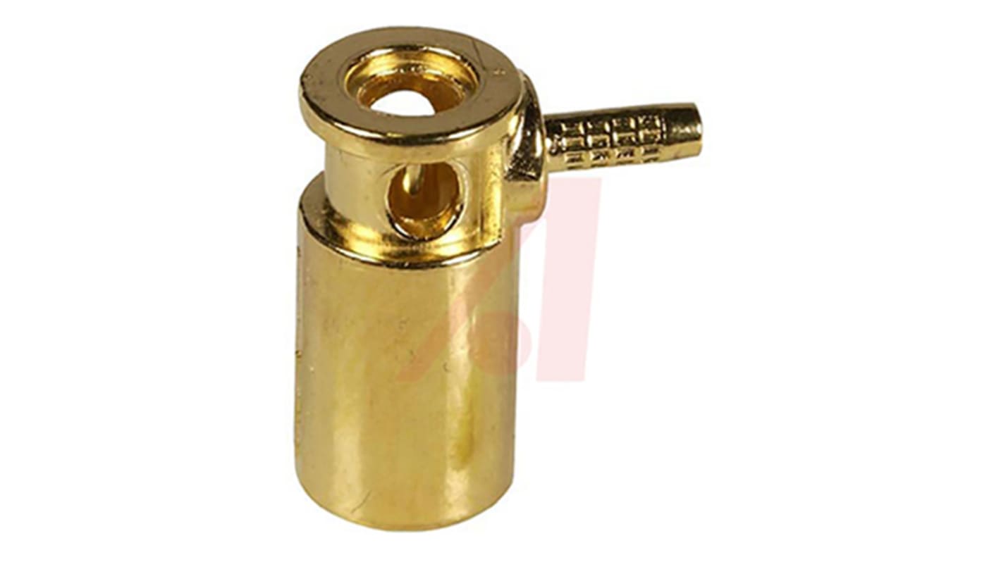 Cinch Connectors SMB Series, Plug Cable Mount SMB Connector, 50Ω, Crimp Termination, Right Angle Body