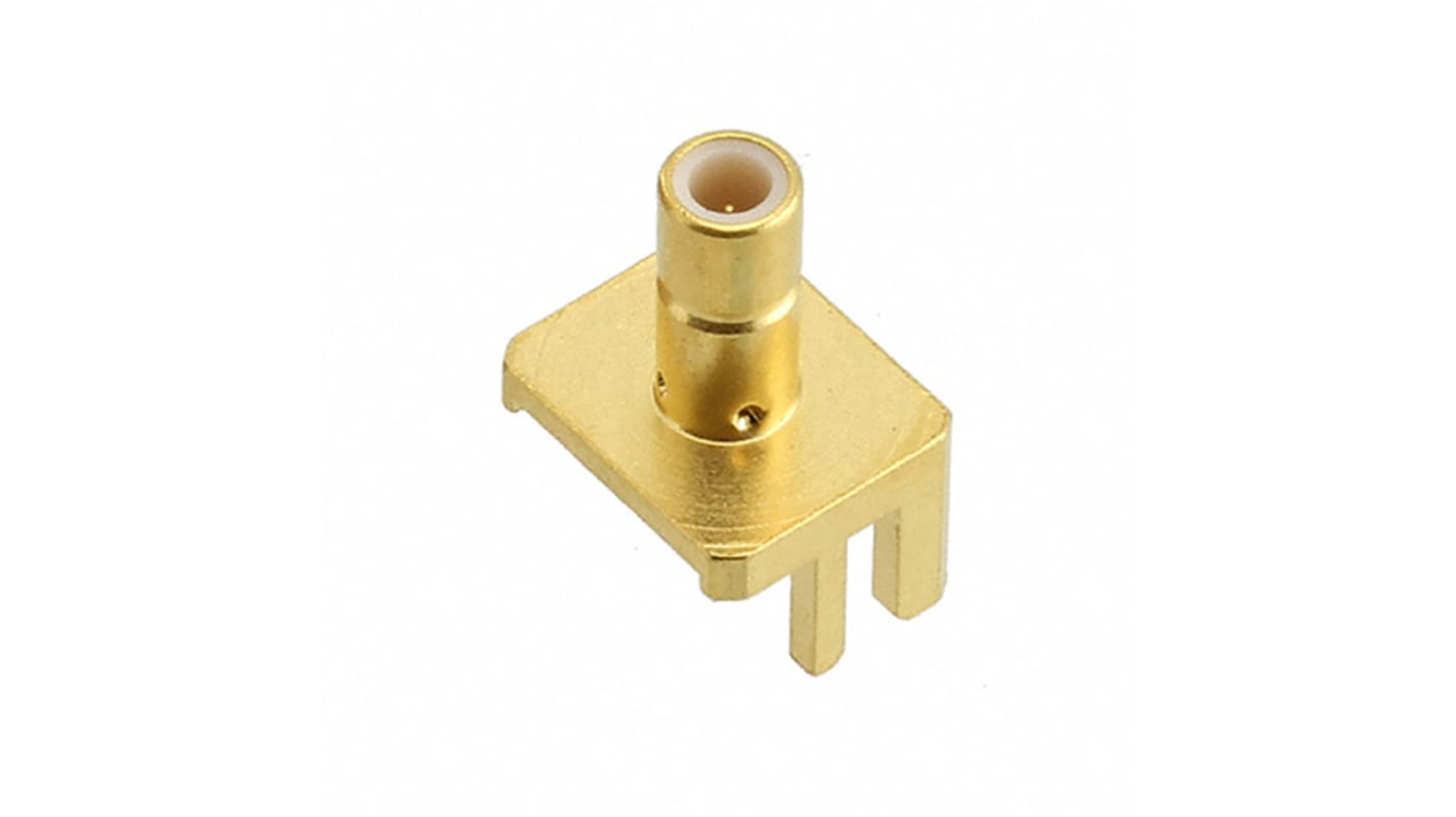 Cinch Connectors SMB Series, jack PCB Mount SMB Connector, 50Ω, Solder Termination, Straight Body