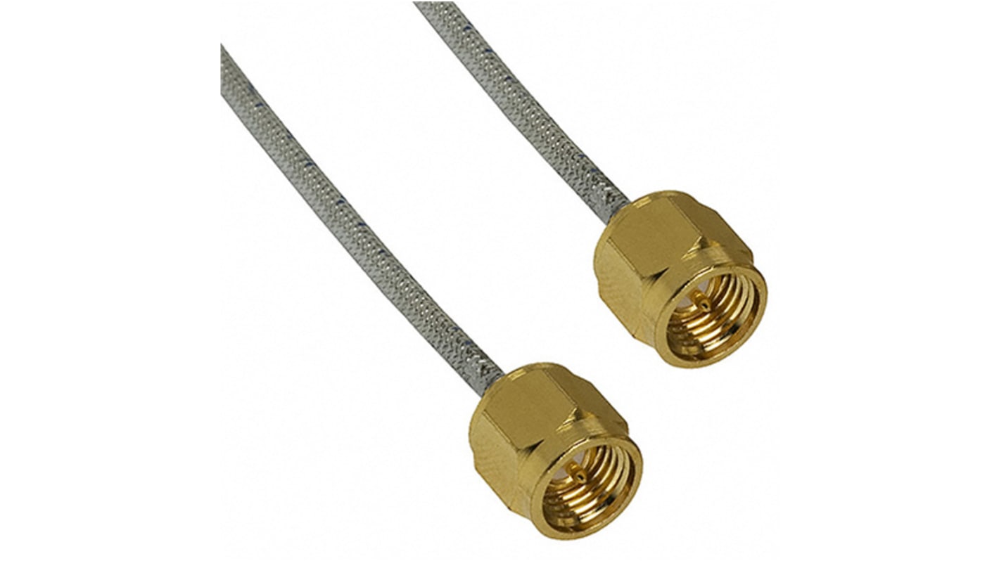 Cinch 415 Series Male SMA to Male SMA Coaxial Cable, 152.4mm, Hand Formable 0.086 Coaxial, Terminated